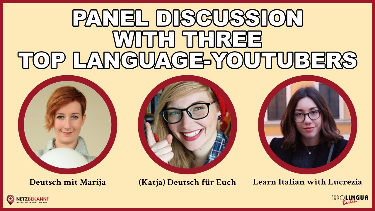 How to be a successful Language Influencer | Panel Discussion @ Expolingua 2019 [Gabriel Gelman]