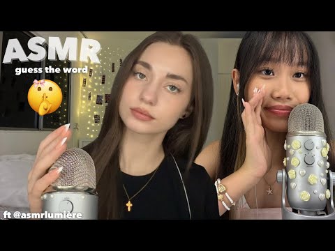 ASMR guess the silent word 🤫ྀི˚.༘⋆ (semi-inaudible, mouthing words)
