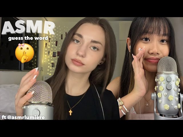 ASMR guess the silent word 🤫ྀི˚.༘⋆ (semi-inaudible, mouthing words)