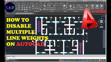 AUTOCAD TUTORIAL 2017: HOW TO DISABLE ( TURN OF OR ON)  LINE WEIGHT