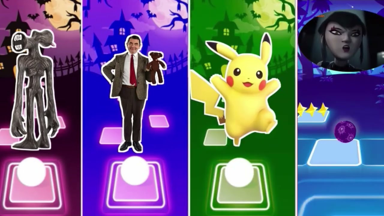 Siren Head vs Mr Bean vs Pikachu vs Teenage Mutant Ninja Turtles