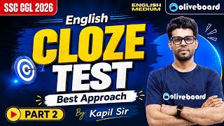 Cloze Tests - Part 2 | English | Revision & Practice | SSC CGL 2026
