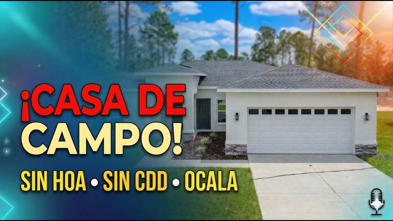 Esta casa nueva NO tiene HOA ni CDD… por menos de $335,000
