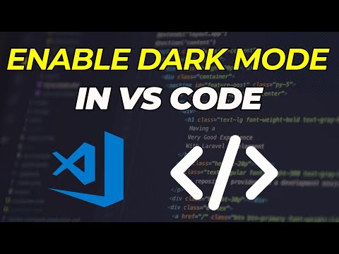 How to Enable Dark Mode in Visual Studio Code / Turn on/off Dark Mode in VS Code
