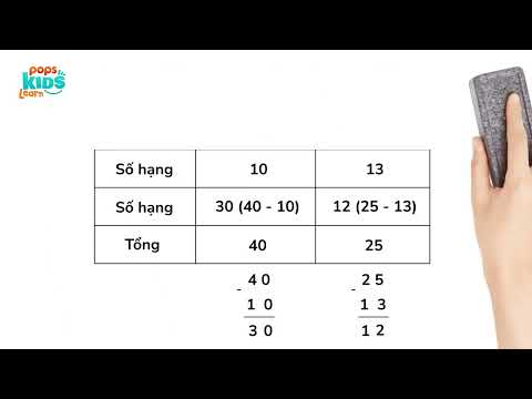Toán Lớp 2 - Tìm một số hạng trong một tổng (Phần 2) | Học Toán cùng PKL T227