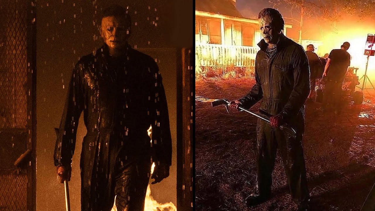 New Halloween Kills Behind The Scenes Images Possible New Mask For Michael Myers Myers Escapes Youtube New Halloween Kills Behind The Scenes Images Possible New Mask For Michael Myers Myers Escapes Youtube