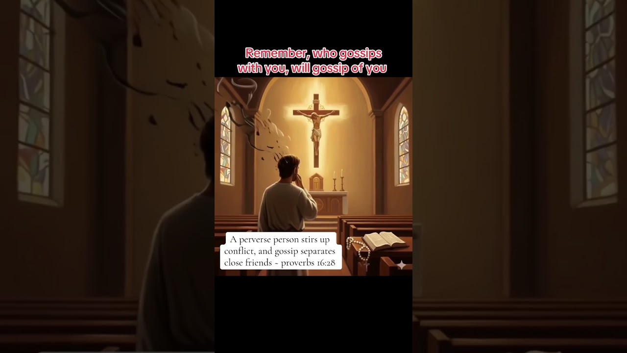 The Bible warns against gossip 