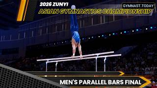 Top 3 in Men's Parallel Bars Final - 2026 Zunyi Asian Gymnastics Championship