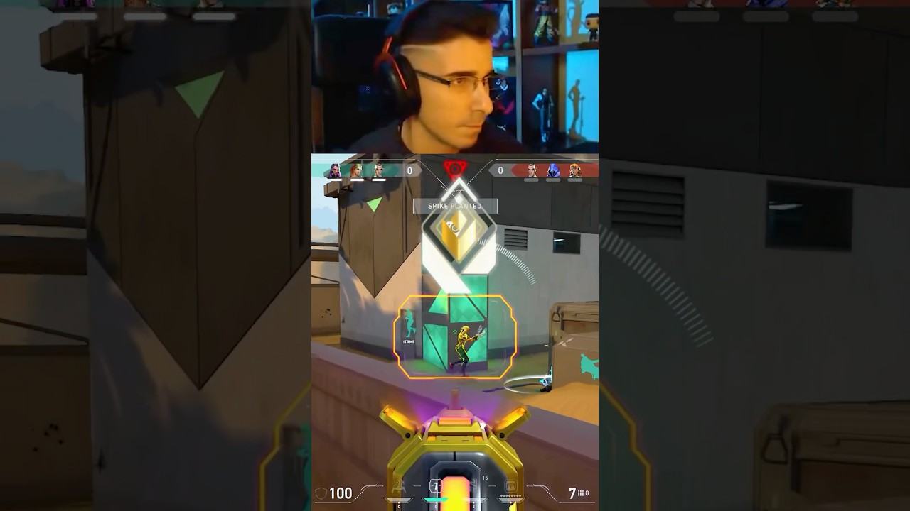 VAMOOOS 😂 valorant live streamer gameplay highlights edit clips funny moments vamos memes shorts