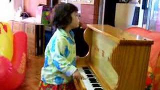 Happy Birthday to Ah Kong with piano accompaniment.