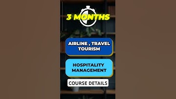 Airline, Travel, Tourism, and Hospitality Management | Full Course Details, Career & Jobs 💼✈️
