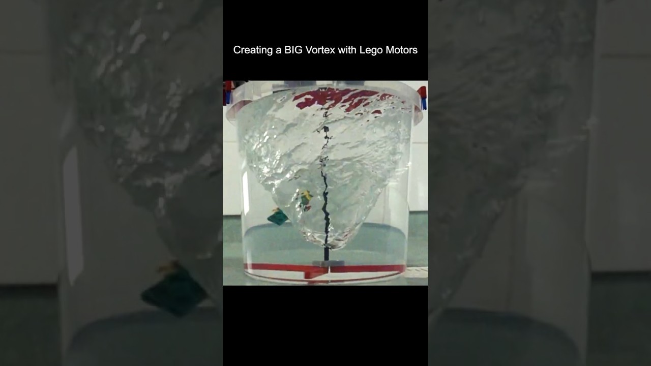 Creating a big vortex with Lego motors #shorts