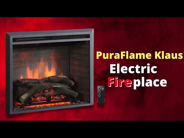 PuraFlame Klaus Electric Fireplace | Insert with Fire Crackling Sound |  Full Overview - Not Review - YouTube