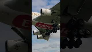 A380 Smooth Landing #air #subscribe #aviation #shorts #emirates #dubai #video #viral #short #sub