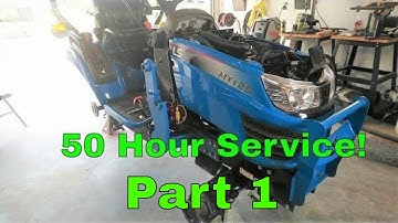 Part 1  MT125 Tractor 50 Hour Service Prep  MT125 Tractor Service
