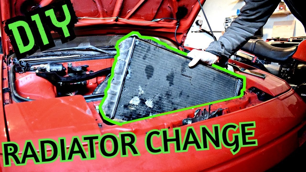 How to REPLACE a car RADIATOR (AW11)