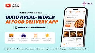 Backend Foundation & Express Setup | AI Food Ordering App – MERN Internship Day 3
