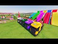 Car Playground - Colorful Trucks Racing Down Giant Rainbow Slides! Fun Adventure|| FS22 #19