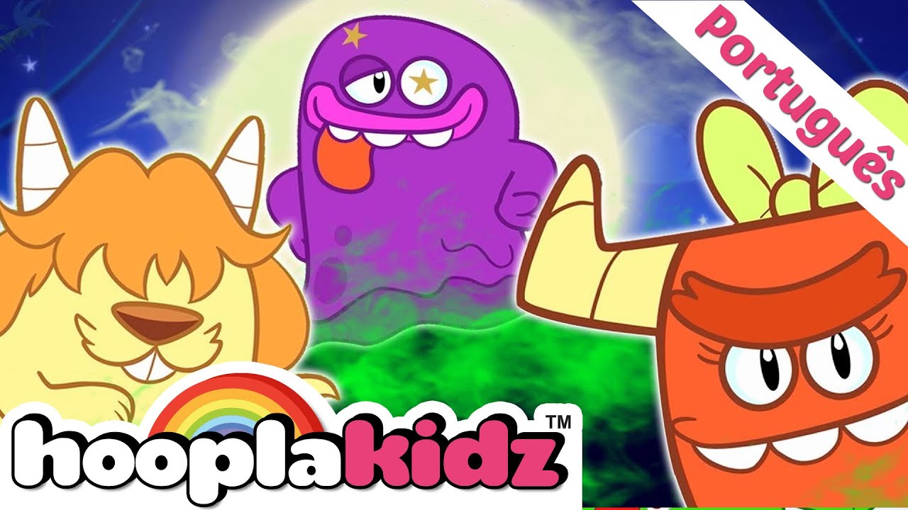 ⁣HooplaKidz Brasil | Os Cinco Monstros Mais Engraçados | Músicas Infantis