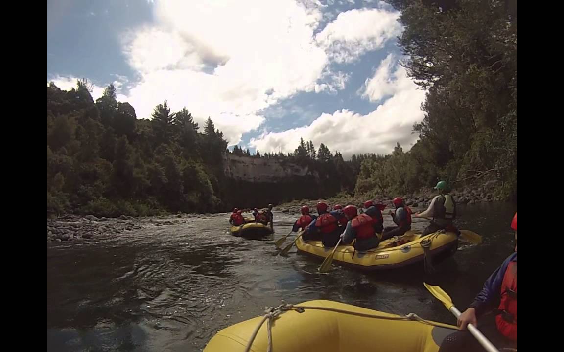 White Water Rafting Tongariro River, New Zealand Dec 31, 2014 - YouTube