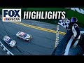 Final laps erik jones nurses damaged car to win the clash at daytona  nascar on fox highlights