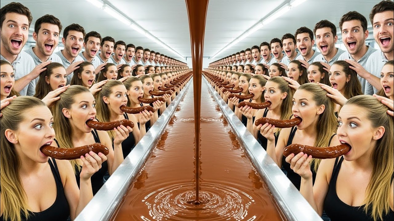 How Chocolate Is Made in a Giant Factory | Satisfying Process