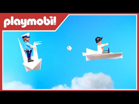 Combat d'avions en papier à 1 $vs 1 000$ ! | Playmobil | City Action