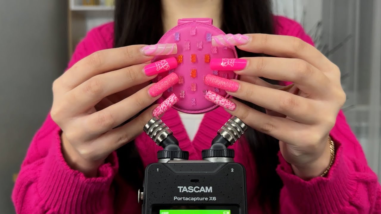 ASMR - Tapping & Scratching Triggers in 1 minute ! - YouTube