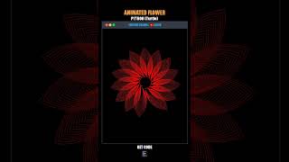 Animated Flower #tips#programación #python #turtle #code #inspiration #flower