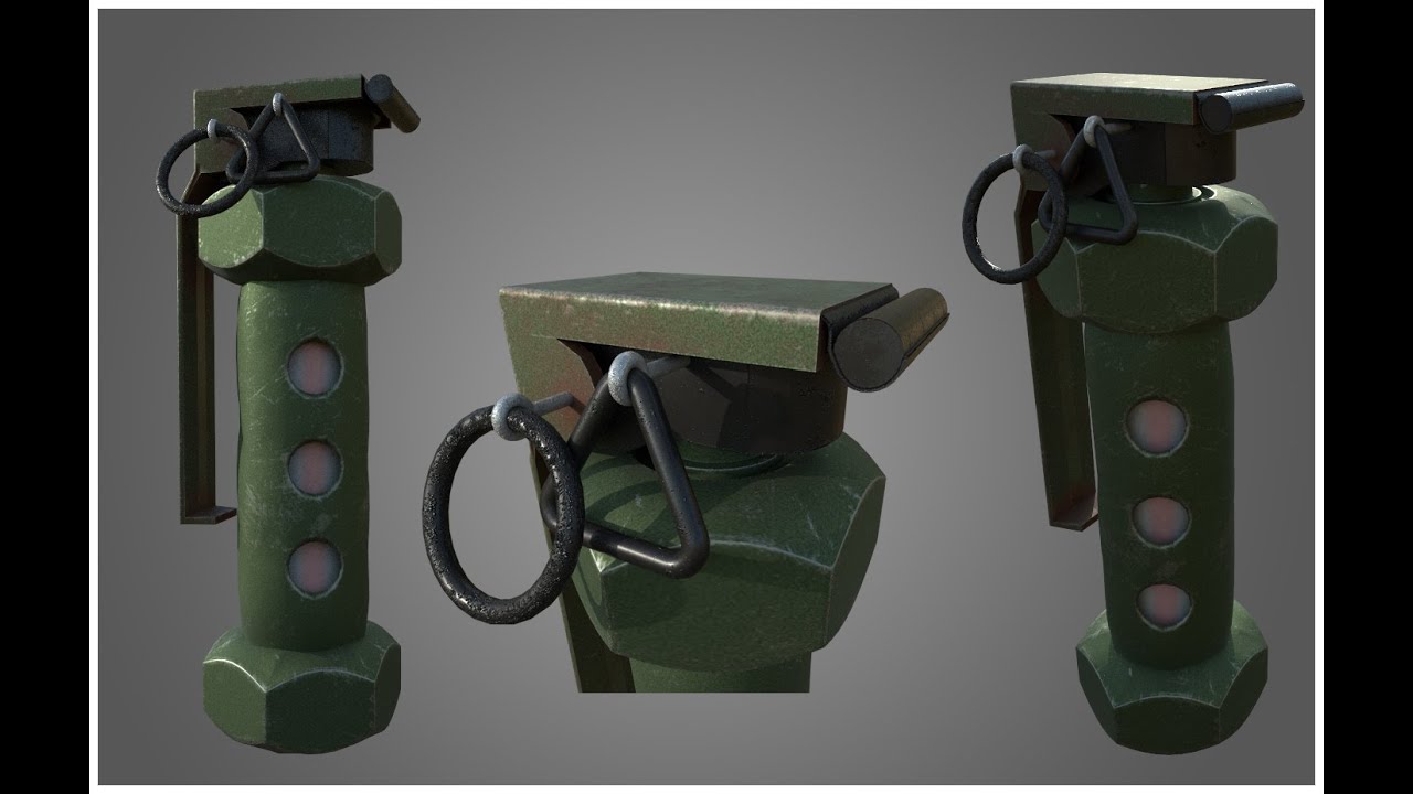 quick modeling - Stun grenade part 1