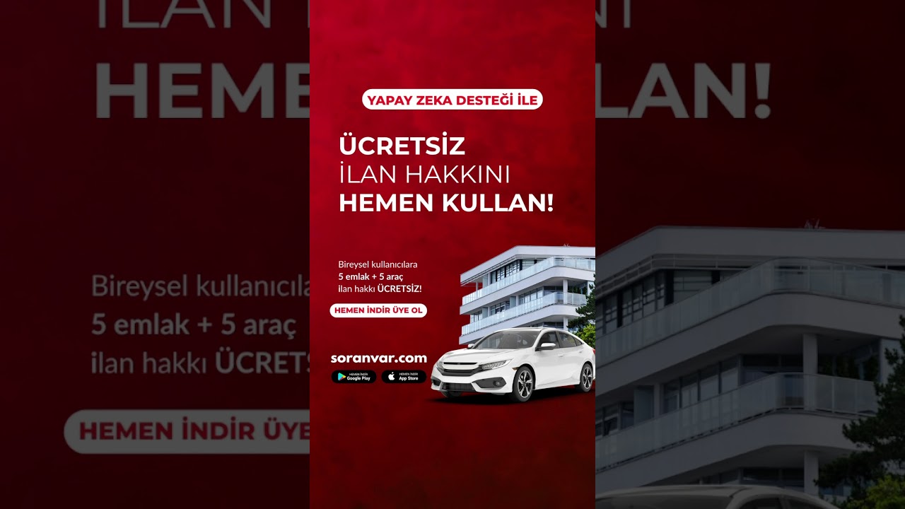 Soranvar.com da ücretsiz ilan hakkı fırsatını kaçırma