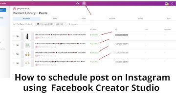 How to schedule post on Instagram with Facebook Creator Studio