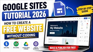 Google Sites Tutorial 2026 | How to Create a Free Website Without Coding #freewebsites #googletips