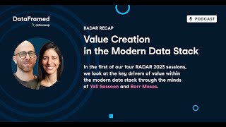 [Radar Recap] Value Creation in the Modern Data Stack (with Yali Sasson and Barr Moses)