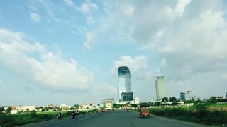 Explore the Phnom Penh City Cambodia 2014 | Russian Blvd., to Canadia Tower