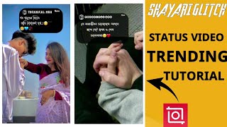 Inshot Status video editing|| Shayari Glitch Status tutorial || #TECHNICAL_MOU #alightmotion #inshot screenshot 2