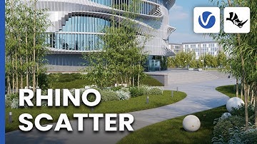 Fill your scenes easily utilizing the upgraded scatter tool in V-Ray 6 for Rhino