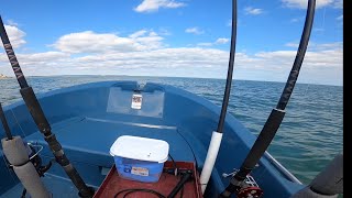 Sea Fishing Offshore In A Small Plastic Boat - Lure Fishing For Cod