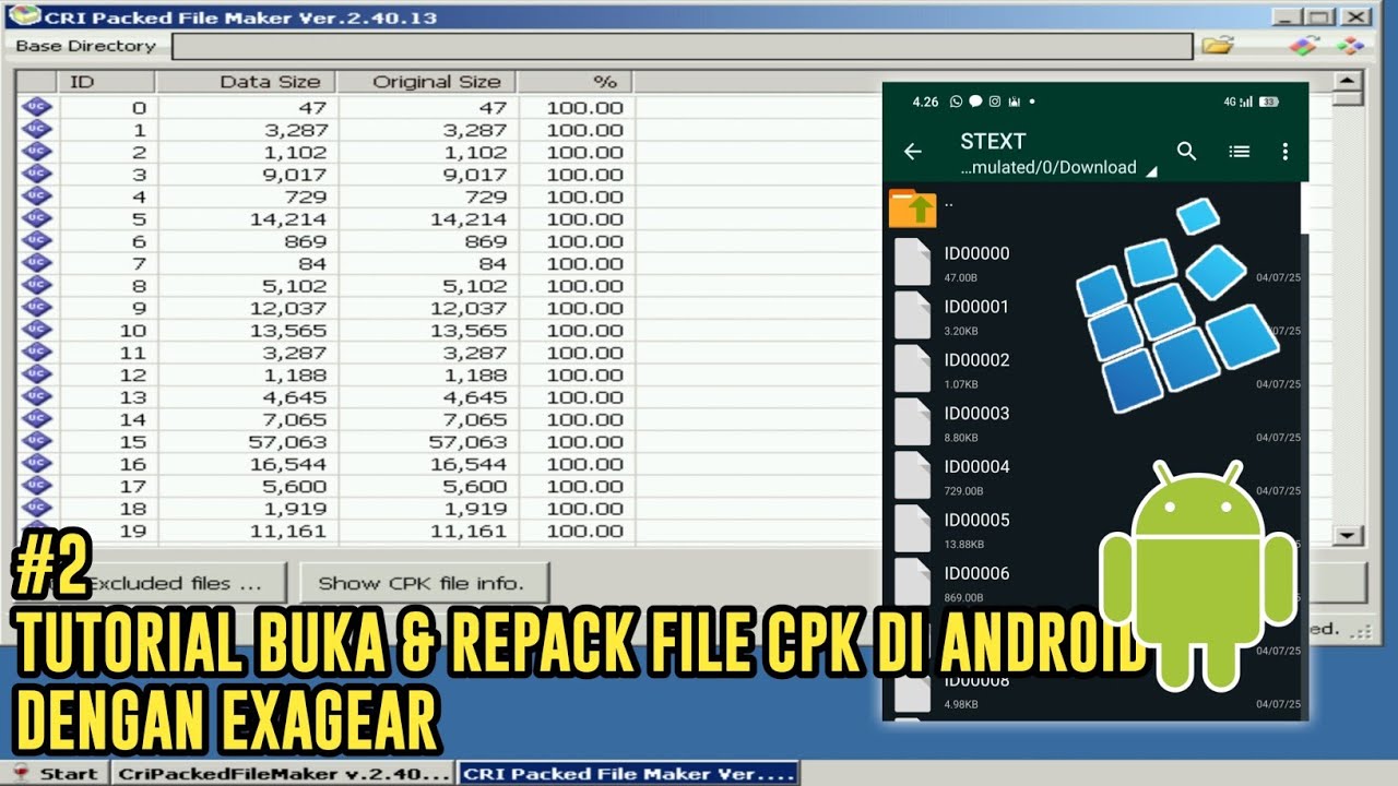 Mod Game Jadi Gampang! Cara Buka & Repack CPK dengan ExaGear Android