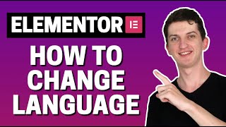 How To Change The Language In Elementor