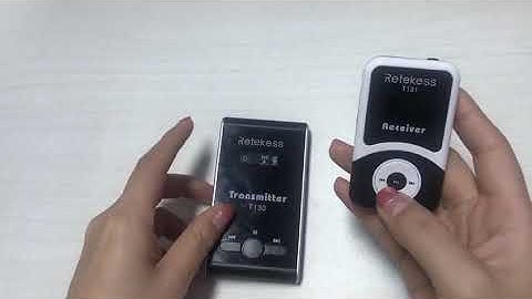 How to wireless setting of the ID of T130 tour guide system