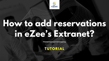 How to Add a Reservation Manually From eZee