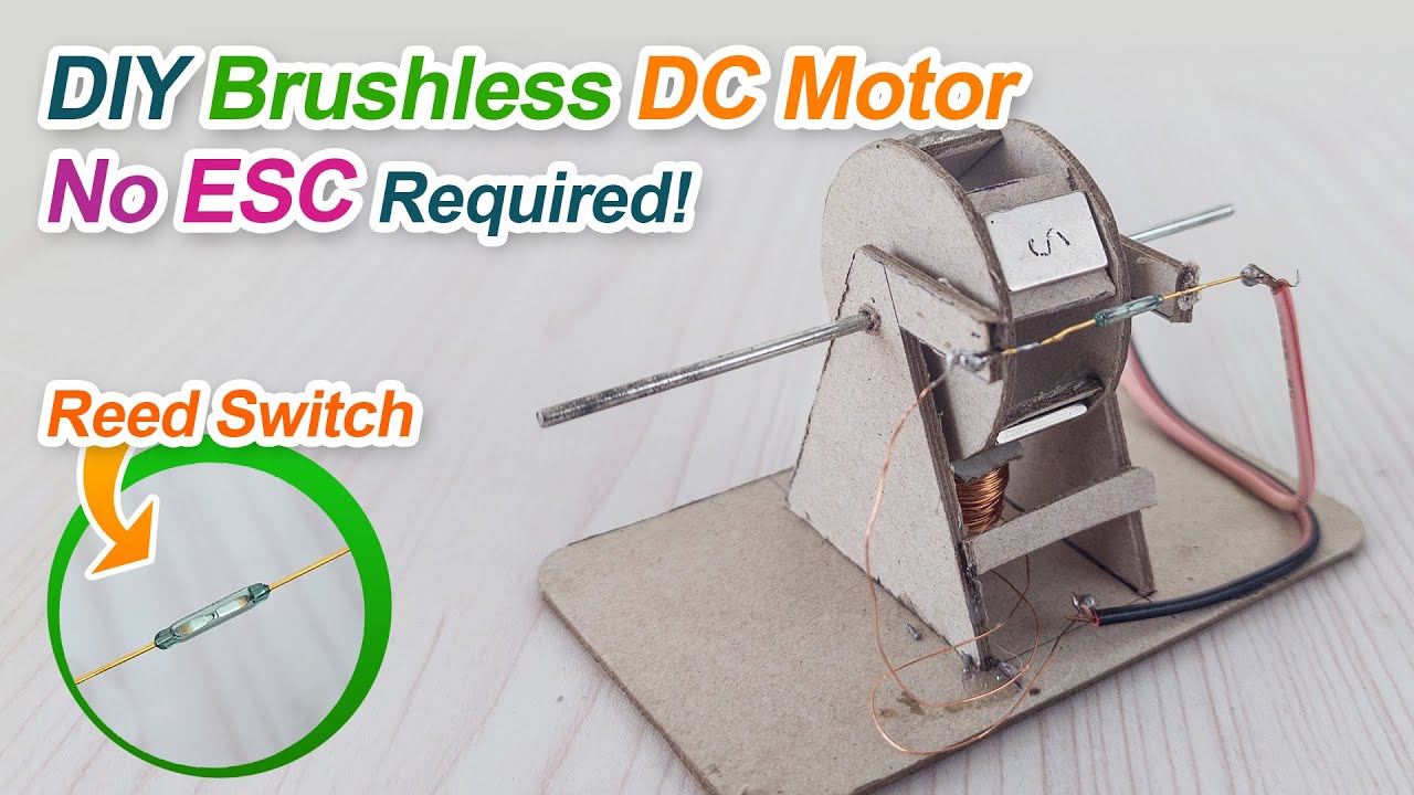 How to Make a Brushless DC Motor Using Inexpensive Materials- No ESC ...