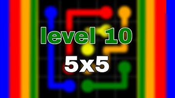 How To Solve Flow Free Intro Classic Pack 5x5 - Easy Level 10 | Shorts video