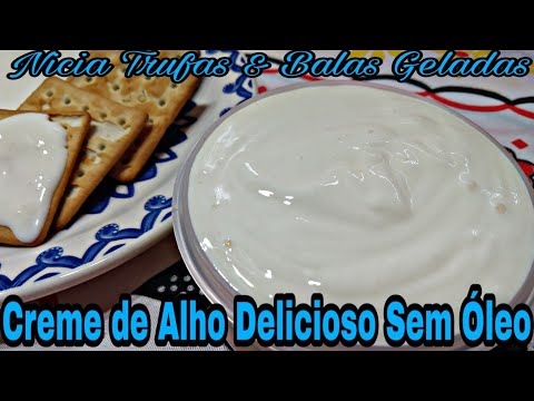 Creme de alho com creme de leite. 