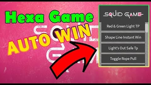 Hexa Game SCRIPT  GUI  Auto Win  | Updated | Working | ROBLOX | Squid Game