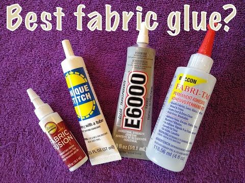 Fabric Glue Review for upcycling (E6000, Aleene's Fabric Fusion, Beacon  Fabri-Tac, Unique Stitch) 