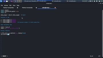 How To Show Disk Usage Using Python
