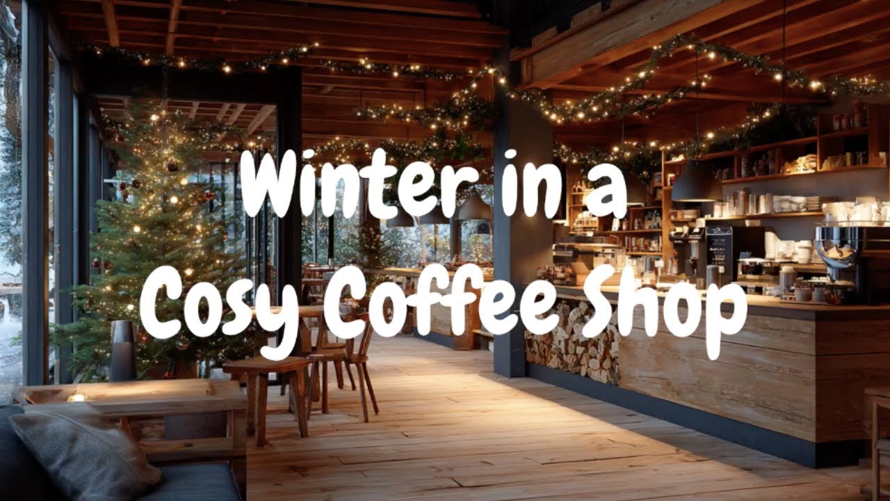 Winter in a Cosy Coffee Shop ☕ ❄️ - Chill Lofi/Indie Folk/Acoustic for Relaxing, Studying, Working