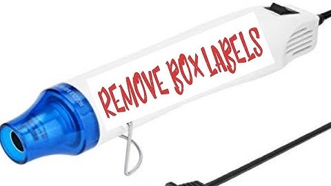 Remove Stickers And Labels From Boxes Or Packages With A Heat Tool